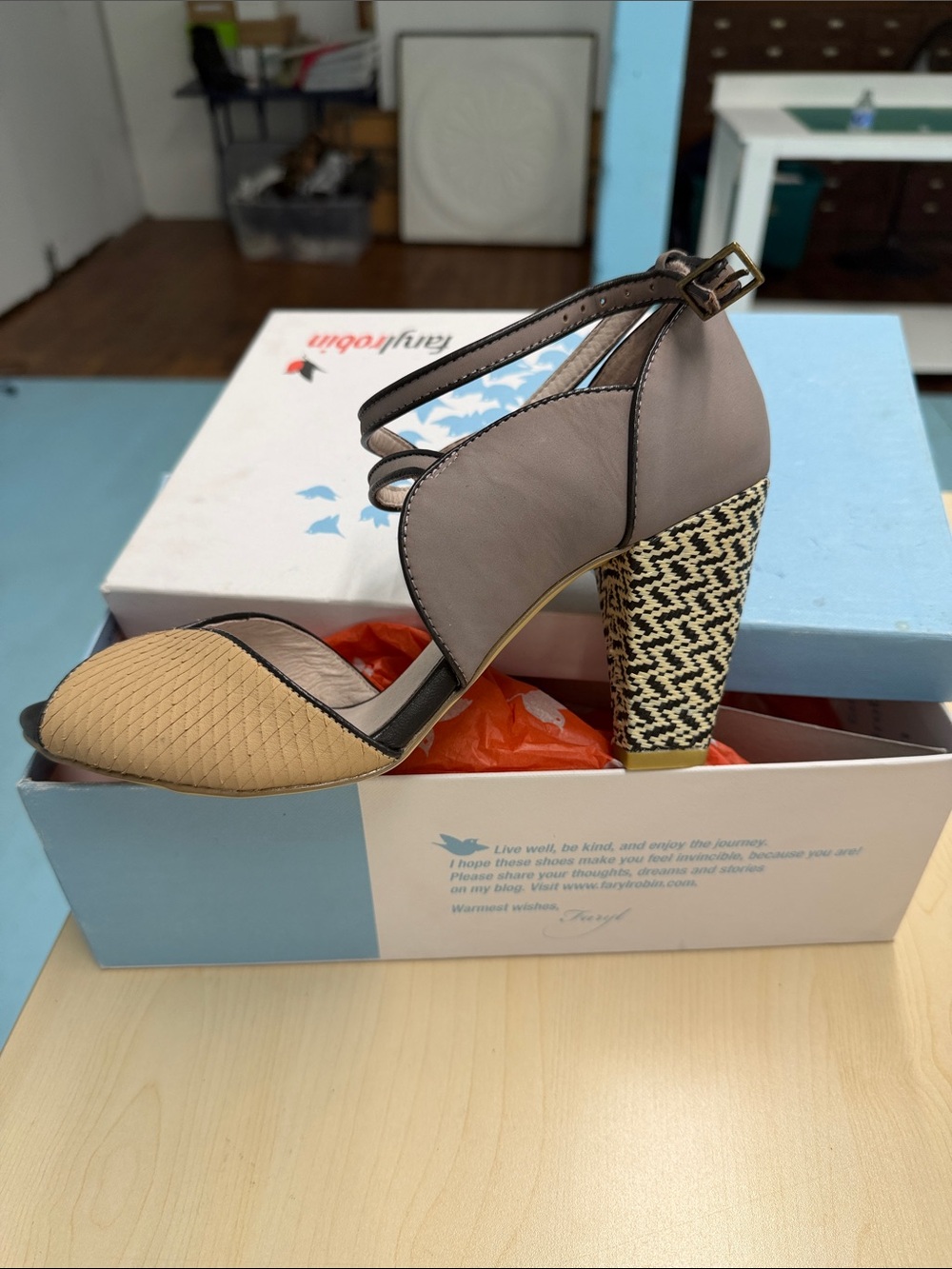 Fanylrobin Shoes Heels NIB Sz 9